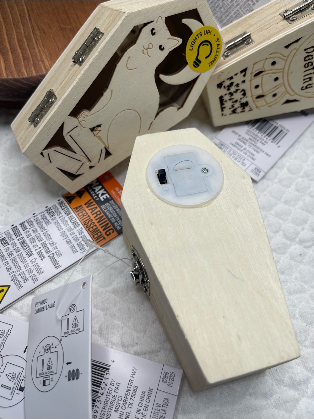 Lot of 7 Make Market Wooden Light-Up Coffin Halloween Decorations NWT
Bundle of - Picture 5 of 5